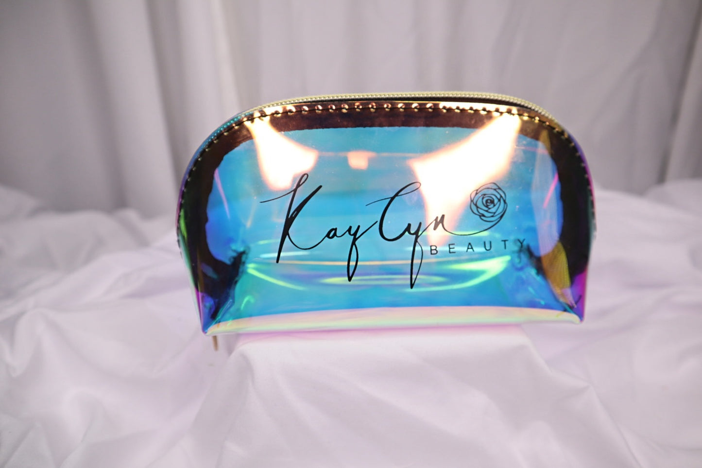 CLEAR HOLOGRAPHIC MAKEUP BAG