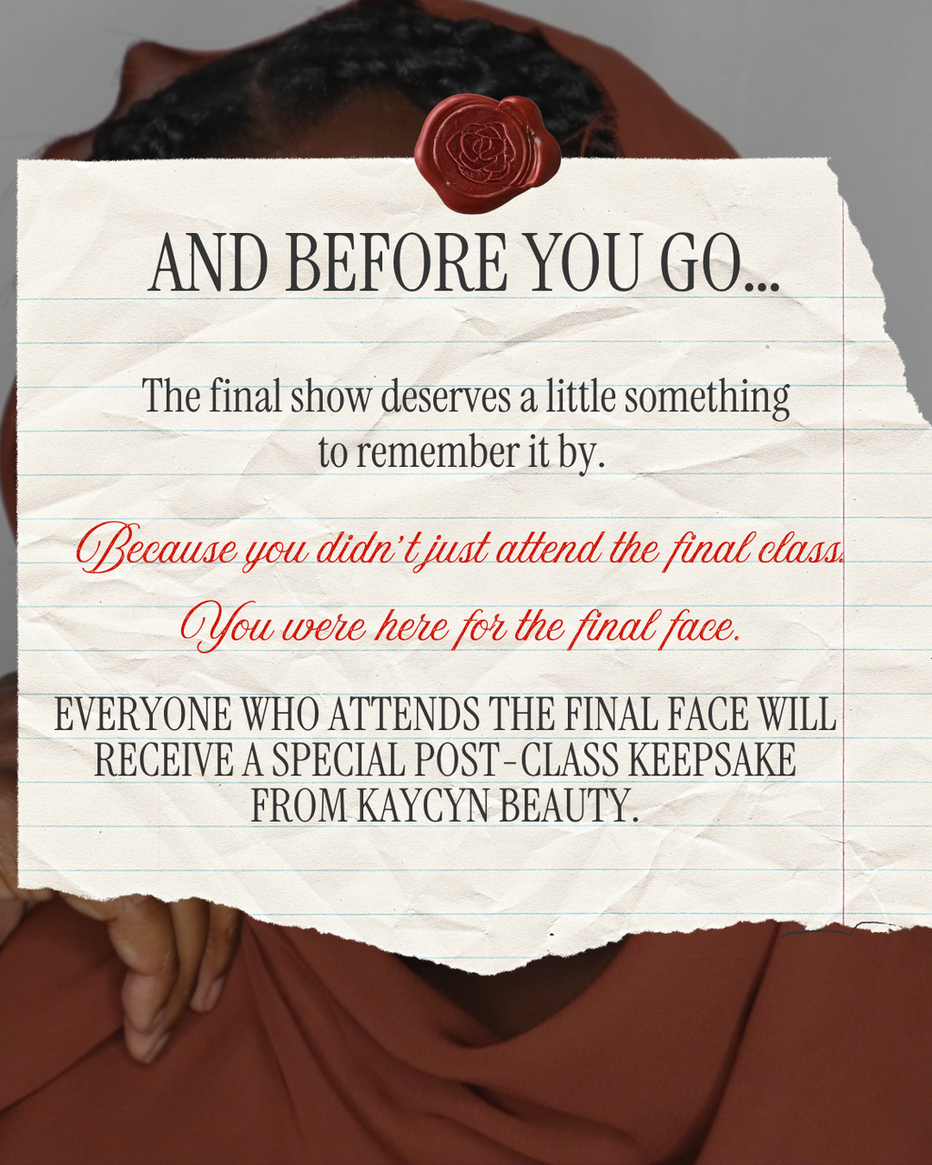 THE FINAL FACE: VIRTUAL MAKEUP CLASS
